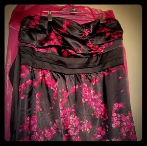 Torrid Vintage Wine & Black Cocktail Dress